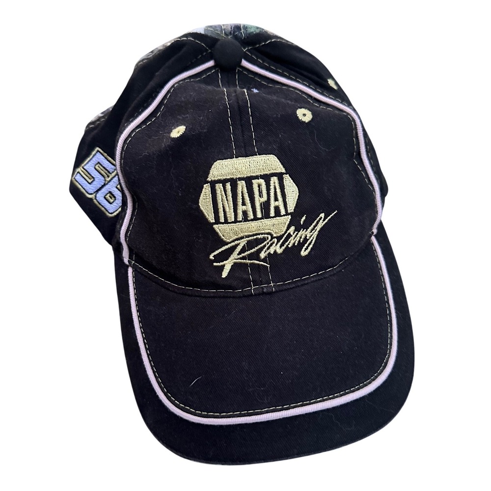 NAPA Racing Martin Truex Jr 56 NASCAR Hat Black Camo MWR Adjustable Baseball Cap